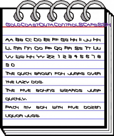 GoldCoastOutaControlSCapsSSK Regular animated font preview GoldCoastOutaControlSCapsSSK Regular animated font preview