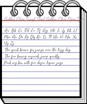 Golden Class Script Slant Golden Class animated font preview Golden Class Script Slant Golden Class animated font preview