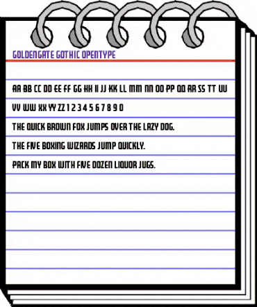 GoldenGate-Gothic Regular animated font preview GoldenGate-Gothic Regular animated font preview