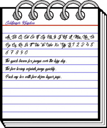 Goldfinger Kingdom Regular animated font preview Goldfinger Kingdom Regular animated font preview