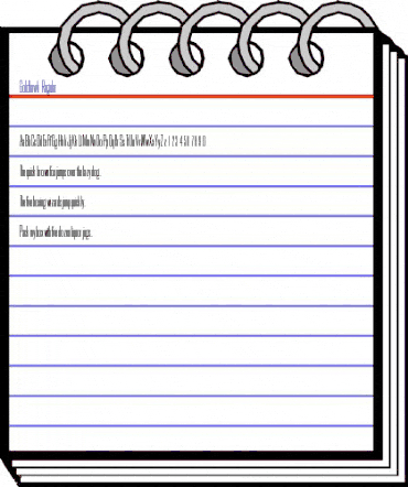 Goldhawk Regular animated font preview Goldhawk Regular animated font preview