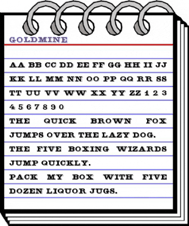 GoldMine Regular animated font preview GoldMine Regular animated font preview