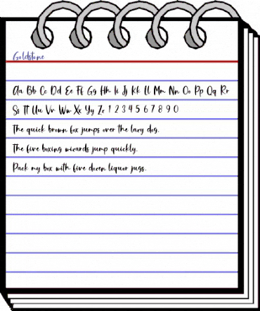 Goldstone Regular animated font preview