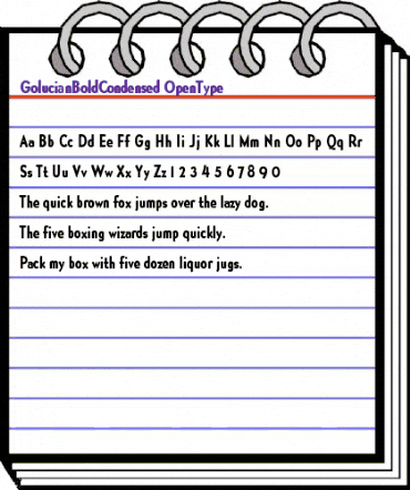 GolucianBoldCondensed Regular animated font preview GolucianBoldCondensed Regular animated font preview