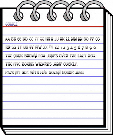 Gomez Regular animated font preview