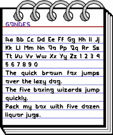 GONDES Regular animated font preview GONDES Regular animated font preview
