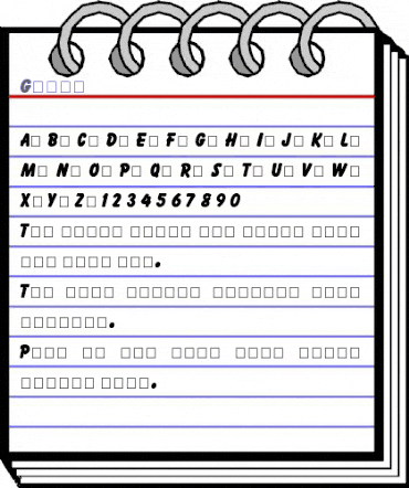 Gonzo Regular animated font preview