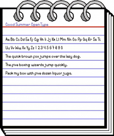 Good Summer Regular animated font preview Good Summer Regular animated font preview