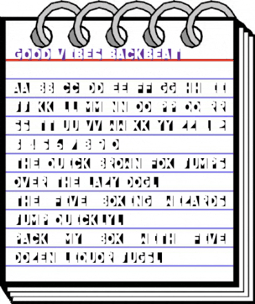 Good Vibes Backbeat Regular animated font preview Good Vibes Backbeat Regular animated font preview