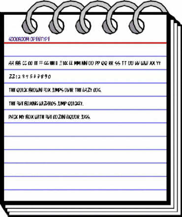 GoodBoom Regular animated font preview GoodBoom Regular animated font preview