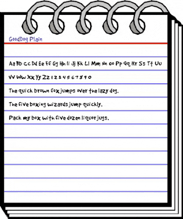 GoodDog Plain Regular animated font preview GoodDog Plain Regular animated font preview