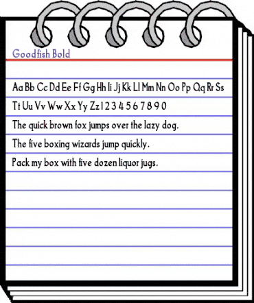 Goodfish Bold animated font preview Goodfish Bold animated font preview