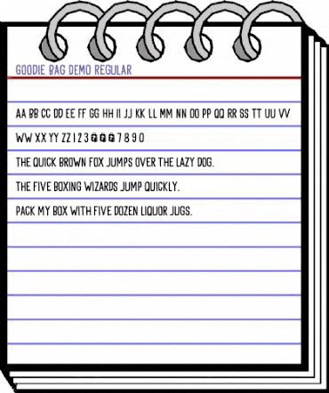 Goodie Bag DEMO Regular animated font preview Goodie Bag DEMO Regular animated font preview