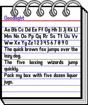 Goodlight Regular animated font preview Goodlight Regular animated font preview