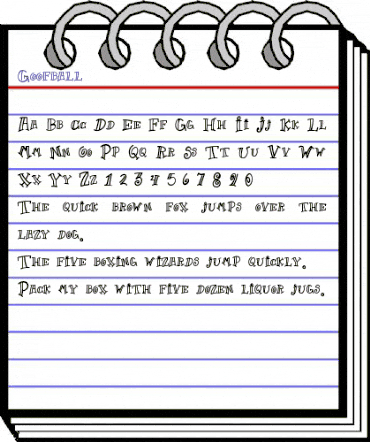 Goofball Regular animated font preview Goofball Regular animated font preview