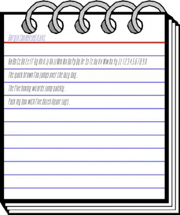 Gorgio Condensed Italic animated font preview Gorgio Condensed Italic animated font preview