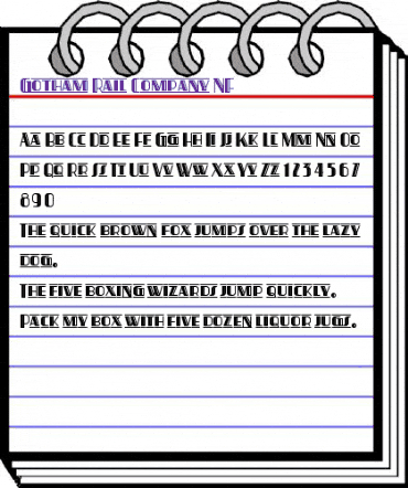 Gotham Rail Company NF Regular animated font preview Gotham Rail Company NF Regular animated font preview