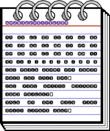 GothicCornerCaps Regular animated font preview