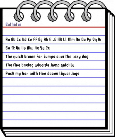 Gothular Regular animated font preview Gothular Regular animated font preview