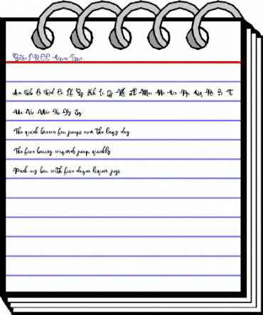 Gotre FREE Regular animated font preview