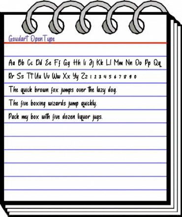 Goudart Regular animated font preview Goudart Regular animated font preview