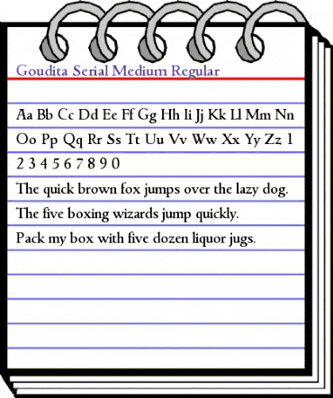 Goudita-Serial-Medium Regular animated font preview Goudita-Serial-Medium Regular animated font preview