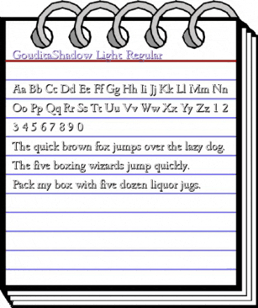 GouditaShadow-Light Regular animated font preview GouditaShadow-Light Regular animated font preview