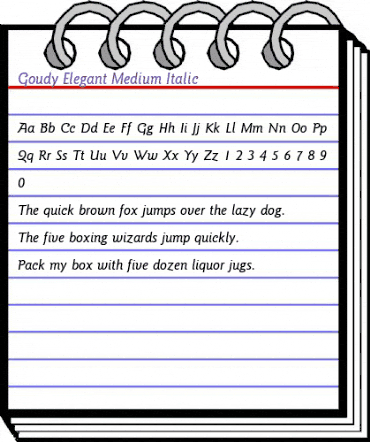 Goudy-Elegant-Medium Italic animated font preview Goudy-Elegant-Medium Italic animated font preview