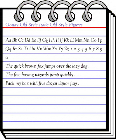 Goudy SC Italic animated font preview Goudy SC Italic animated font preview