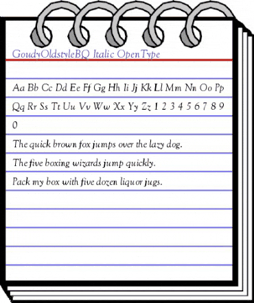 Goudy Old Style BQ Regular animated font preview Goudy Old Style BQ Regular animated font preview