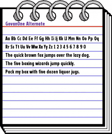 GovanOne-Alternate Regular animated font preview GovanOne-Alternate Regular animated font preview