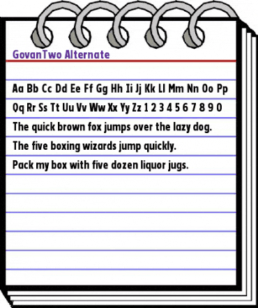 GovanTwo-Alternate Regular animated font preview GovanTwo-Alternate Regular animated font preview