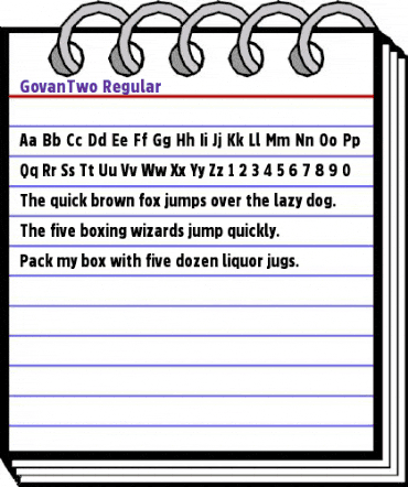 GovanTwo-Regular Regular animated font preview GovanTwo-Regular Regular animated font preview