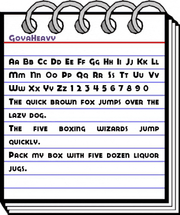 GoyaHeavy Regular animated font preview GoyaHeavy Regular animated font preview