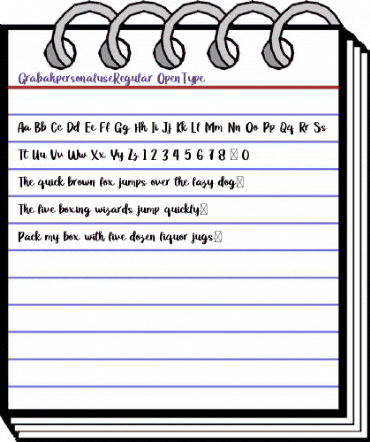 Grabahpersonaluse Regular animated font preview Grabahpersonaluse Regular animated font preview