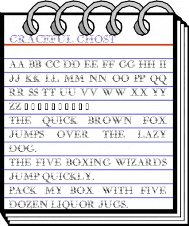 Graceful Ghost Regular animated font preview Graceful Ghost Regular animated font preview