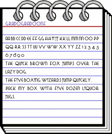 GradoGradooNF Regular animated font preview GradoGradooNF Regular animated font preview