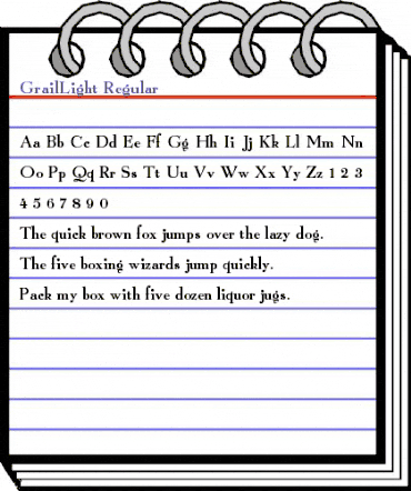 GrailLight Regular animated font preview GrailLight Regular animated font preview