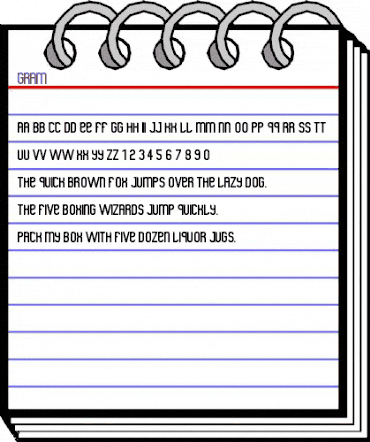 Gram Gram animated font preview Gram Gram animated font preview