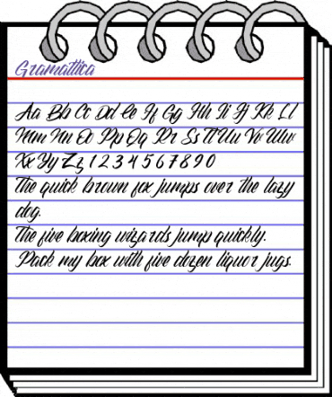 Gramattica Regular animated font preview Gramattica Regular animated font preview