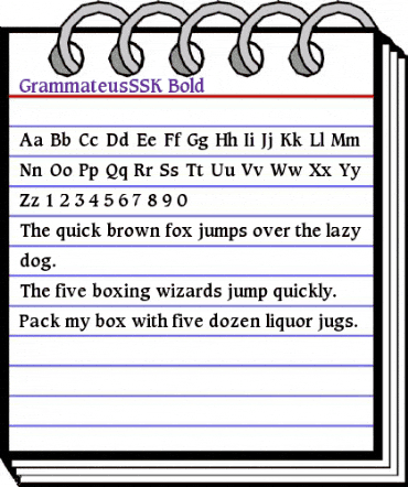 GrammateusSSK Bold animated font preview GrammateusSSK Bold animated font preview