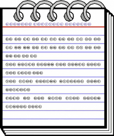 Granary Capitals Regular animated font preview