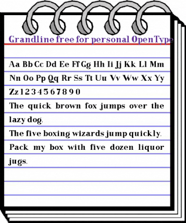 Grandline free for personal Regular animated font preview Grandline free for personal Regular animated font preview