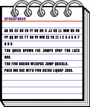 Grandpaboy Regular animated font preview Grandpaboy Regular animated font preview