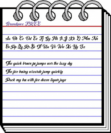 Grandyose FREE Regular animated font preview Grandyose FREE Regular animated font preview