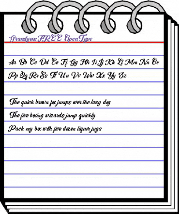 Grandyose FREE Regular animated font preview Grandyose FREE Regular animated font preview