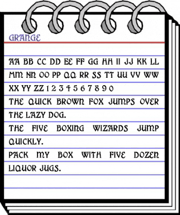 Grange Regular animated font preview Grange Regular animated font preview
