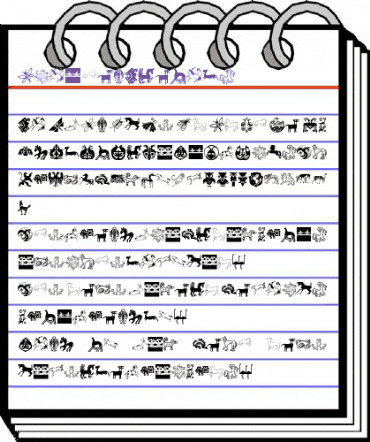 GraphicAnimals Regular animated font preview