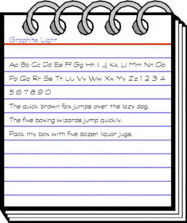 Graphite Light Regular animated font preview Graphite Light Regular animated font preview