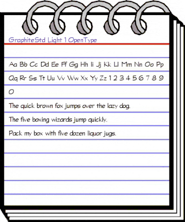Graphite Std Light animated font preview